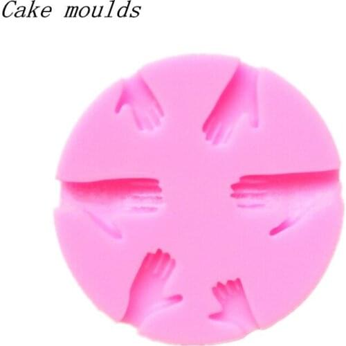 Wholesale Silicone mold K031 hand shape baking mold Fondant cake mold chocolate mold Decoration tools