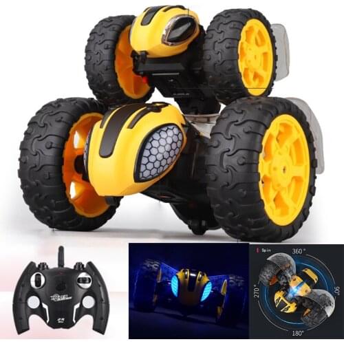 Funny Cool Stuff RC Stunt Car Roll Spin Electric Toys Remote Control Cars Trucks Vehicles Bee Animals Boys Toy for Kids Children