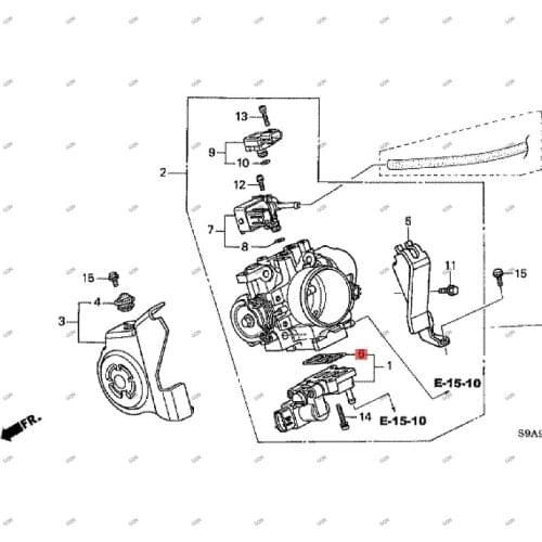 Car Throttle body gasket Engine intake manifold gasket hon daa cur a Throttle valve intake manifold gasket assembly