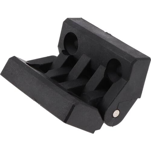 Adjustable Torque Position Control Hinge with Holes, ABS, 64mm x 64mm, Black