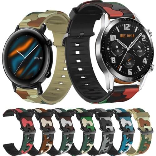 20/22mm Smart Watch Bracelet Strap For Huawei Watch GT 2 42 46mm Silicone Watch Band For Honor Magic Sport Wrist Strap Accessory