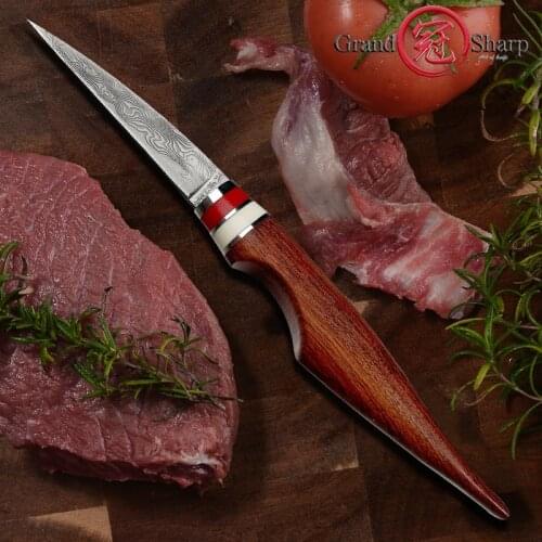 Carving Knife 67 Layers Damascus Steel Sharp Vegetable Fruit Platter Carving Kitchen Knives Vegetable Fruit Carving GRANDSHARP