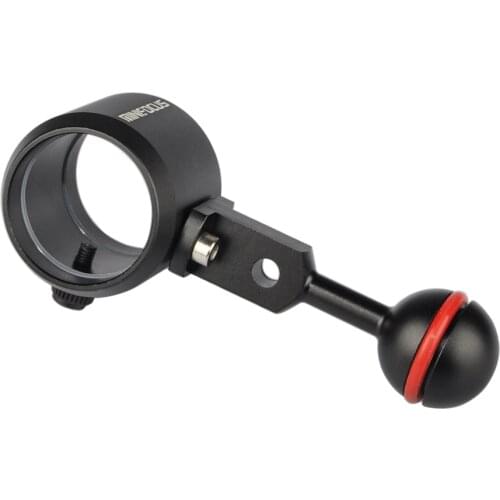 38mm Flashlight torch mount Universal Ball Joint Bracket Arm for Buoyancy fill light lamp holder diving torch photography lights