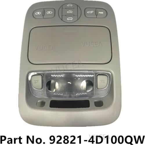 Overhead Console Lamp Map Sliding Doors for 2006 - 2014 Kia Sedona Map Sliding Doors 928214D100QW 92821-4D100QW 928214D100 92821