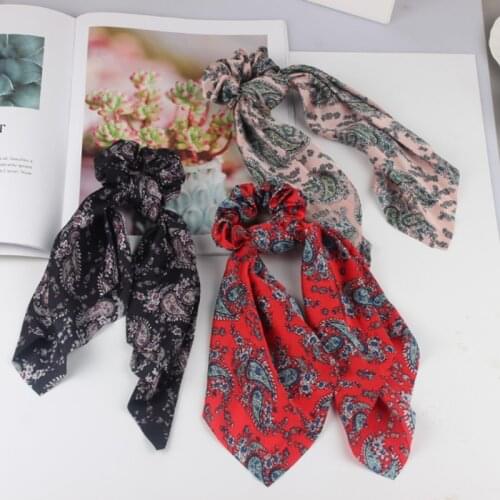 Retro Temperament Personality Tie Hair Rubber Band Bow Tie Bandage Bandage Ponytail Headband Female Hair Accessories