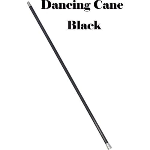 1pcs Aluminum Dancing Cane Stick (Silver/Black) Magic Trick Floating Magic Wand Close Up Street Stage Magic Props Accessories