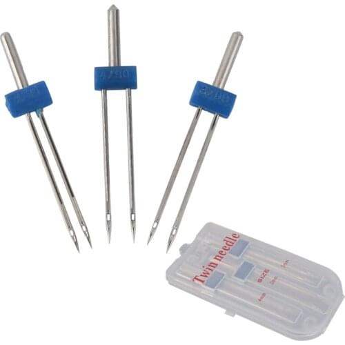 3pcs 2/3/4mm Double Needle For Household Multi-Function Sewing Machine Accessories(One Set Of Three Specifications)