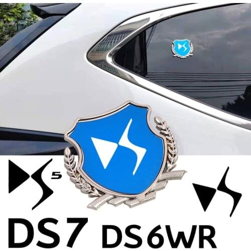 3D Sticker Auto Emblem Decal For Citroen DS DS3 DS4 DS5 DS6 DS7 DS9 VIP Badge Car Styling sticker