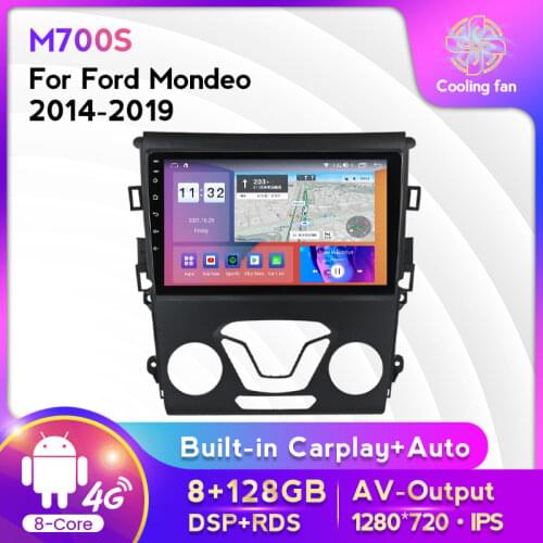 IPS 128GB Android 11 Car Multimedia Player For Ford Mondeo 5 2014 2015 2016 2017 2018 2019 Wifi GPS Navigation Carplay BT DSP FM