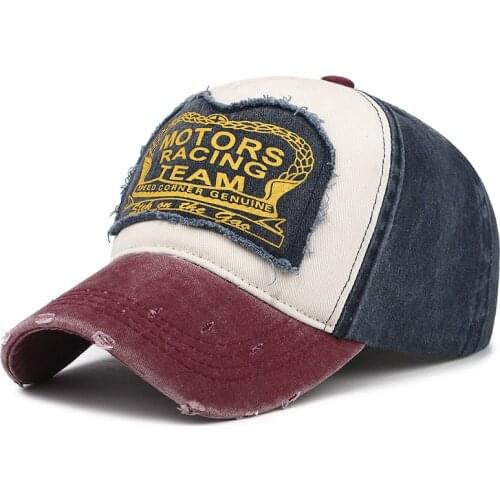 New spring summer old patch patch hole sun hat men and women personality patch washed crown baseball cap casual hats wild caps