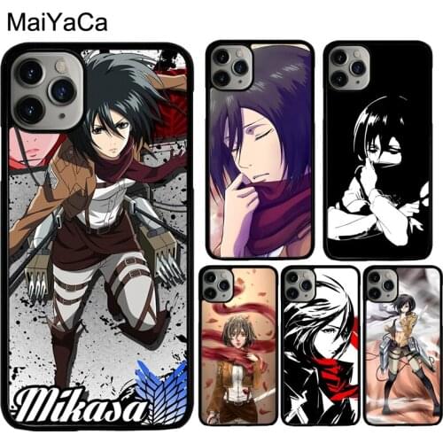 MaiYaCa Attack On Titan Mikasa Case For iphone X XR XS MAX 12 mini 11 Pro Max SE 2020 6S 7 8 Plus 5S Cover