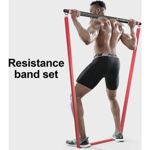 Elastic Resistance Band for Workout Stretch Home Gym Band Adjustable Training Rod for Chest Muscle Training Equipment Men woman
