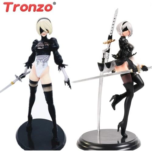 Tronzo Action Figure NieR Automata YoRHa No. 2 Type B 2B Sexy Figure PVC Models Anime NieR Automata 2B Collection Figural Toys