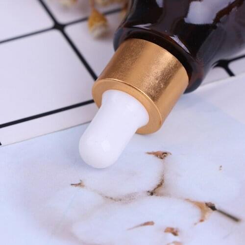 10/20/30ml Amber Glass Dropper Bottle essential Oil Perfume Bottles Empty Container Travel Refillable Empty Bottle