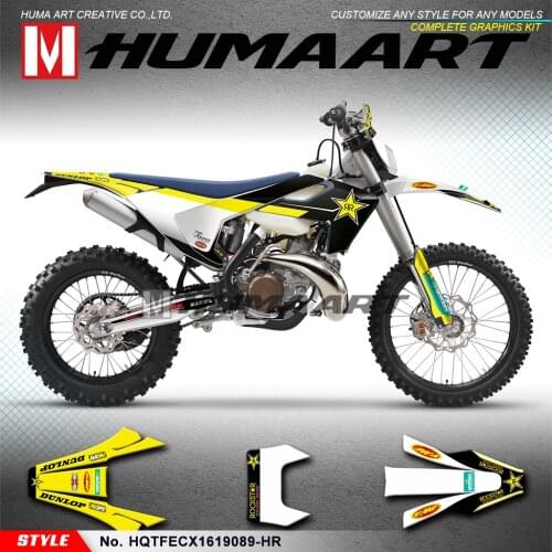 HUMAART Motocross Sticker Kit for TE FE TX FX FS TC FC 125 150 250 300 350 450 501 2016 2017 2018 2019