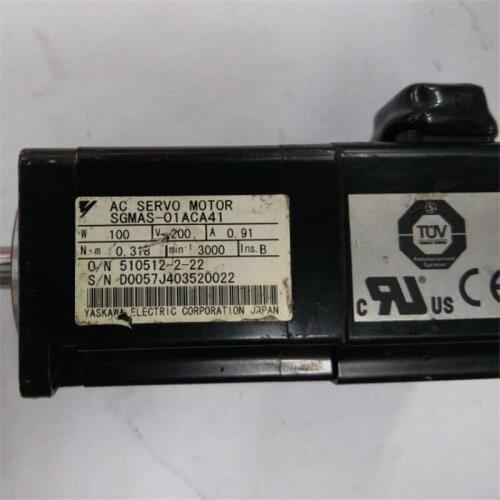 Used Tested Working SGMAS-01ACA41 AC SERVO MOTOR