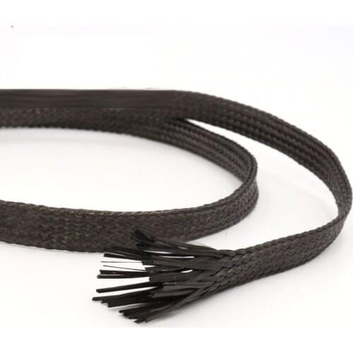 K2 8mm Carbon fiber Sleeve Carbon Fiber Fabric braided Sleeve 3k Aerospace