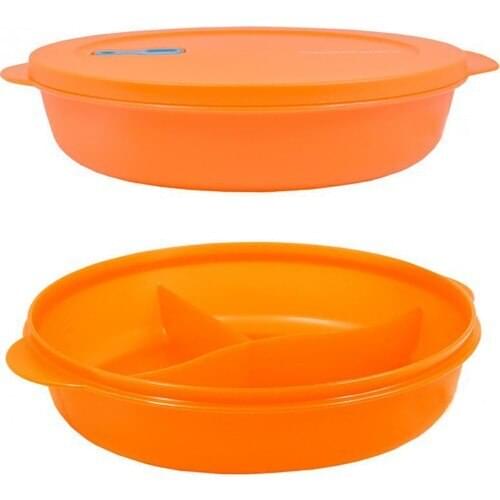 Tupperware Micro Plate-Orange