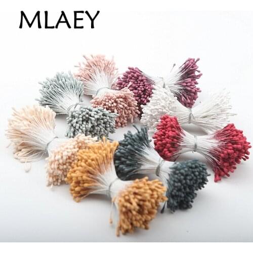 MLAEY 420PCS/Lot Artificial Flowers Plastic Handmade Home Wedding Party Decoration Fake Flowers Stamen DIY Flower 19617