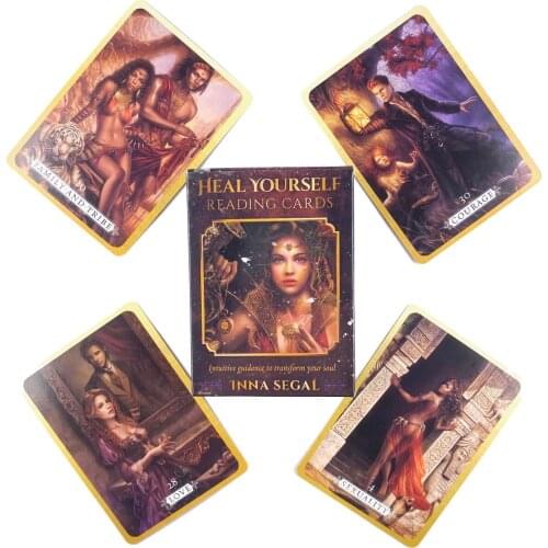 Heal Yourself Reading Oracle Cards Leisure Party Table Game High Quality Fortune-telling Prophecy Tarot Deck With Guide Book