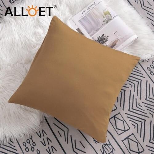 Throw Pillowcases Solid Color Linen Home Art Cushion Cover Seat Car Decoration Cover Throw Cushion Solid Multicolor