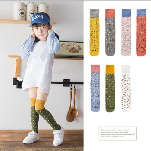 Girl socks Cute Kids Socks Baby Cotton Socks Knee High Long Leg Warmers Cute Socks Boy Girl Children socks 3-8Y