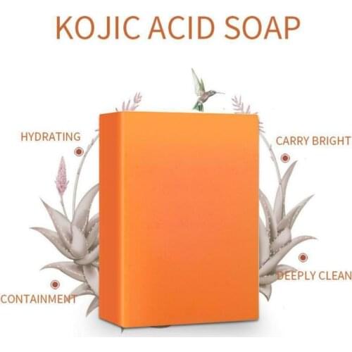 100g Kojic Acid Whitening Soap Blackhead Acne Remover Deep Cleaning Brighten Skin Handmade Soap TSLM1