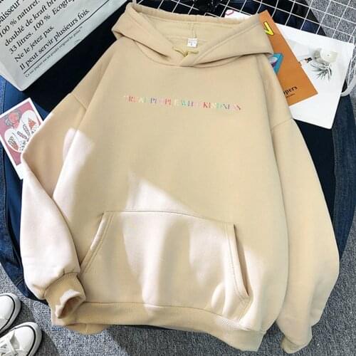 Couple pullover Hooded Winter Women Long Sleeve Harajuku Sweatshirt pocket All-Match fashion Hot Sale pullover Cheap Clothes