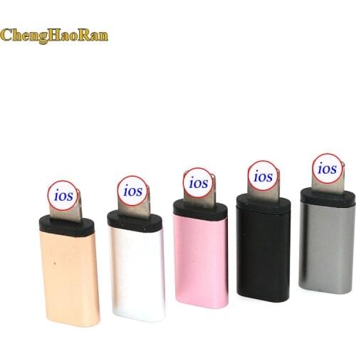 1PCS USB C Female to IOS Male Adapter for iphone X XR XS Max 8 7 6 6S Plus Type-c To 8pin Charging Sync Charger Cable Converter