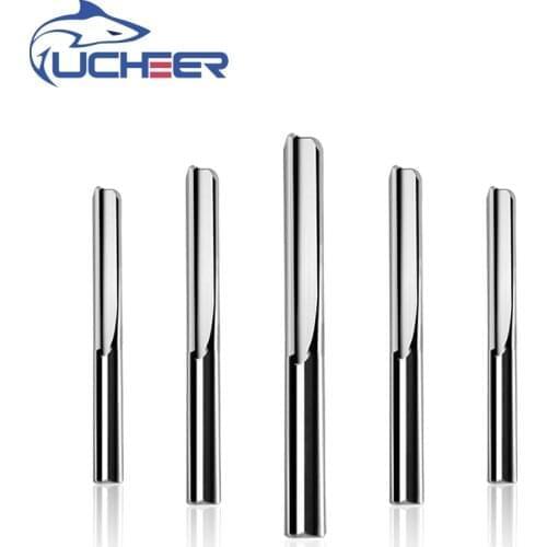 UCHEER 1pc 8mm Two Flutes Straight router bits for wood CNC Straight Engraving Cutters Carbide End mill Tools
