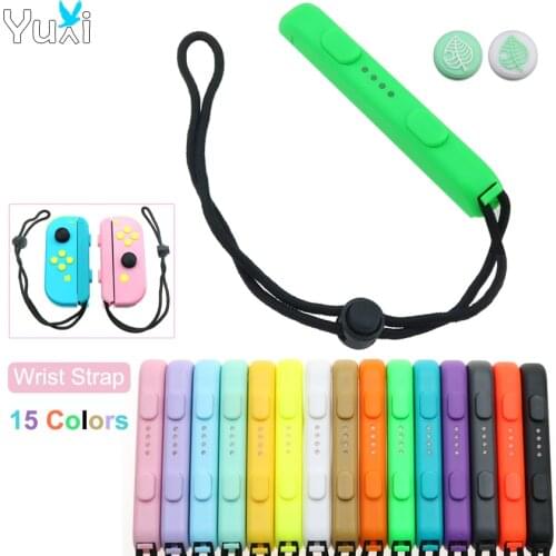 YuXi JoyCon Wrist Strap Band Hand Rope Lanyard Silicone Thumbstick Case Replacement For Nintend Switch NS Joy-Con Controller