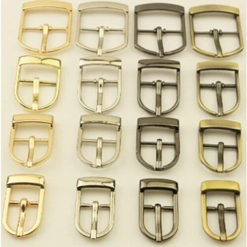 1pcs Metal Belt Buckle Fashion Special Single Pin Buckle for DIY Leather Craft Bag Strap Belt Garment Shoes Webbing 4 Sizes