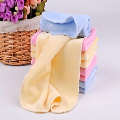 10Pcs/lot Baby Washing Towel Terry Handkerchief Baby Towel Nursing Towel Girl Boy Children Soft Handkerchief Velvet Fabric Towel