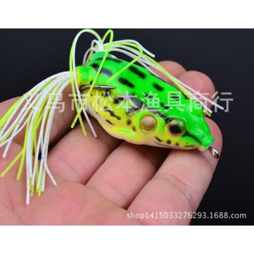 100pcs/lot 2.2" 5.5cm Classic Lure frog bait lures 0.44OZ 12.56g dw-1289a7 blackfish bait lures bait