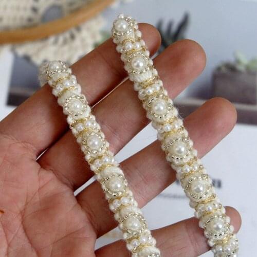 2yard wool beaded lace DIY clothing jacket neckline decorative lace accessories 1cm wide