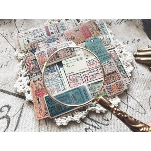YPP CRAFT 22pcs Retro Tickets Paper Stickers for Scrapbooking Happy Planner/ DIY Crafts/ Card Making Decoration