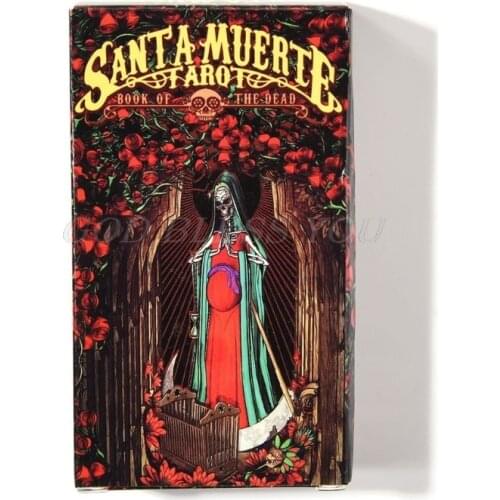 78pcs Cards Santa Muerte Tarot Deck Book of the Dead Family Party Board Game Drop Shipping