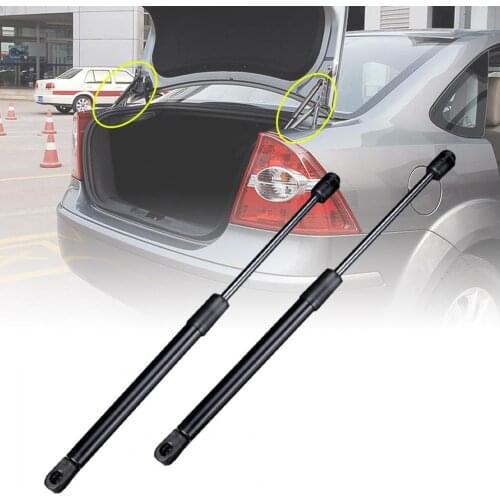 80% Hot Sales!! 2Pcs Carbon Steel Car Rear Trunk Tailgate Gas Struts Spring Support 1718369 for Ford Focus MK2 2004-2012