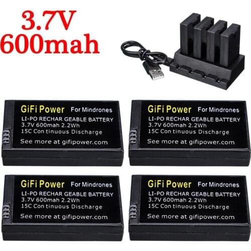 3.7V 600mah Replacement Lipo Battery Large Capacity Drones Battery For Parrot MiniDrones Mambo Jumping Sumo&Rolling Spider