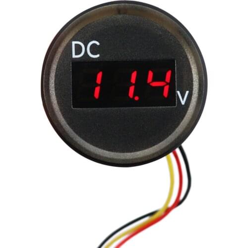 Car/Ship Waterproof Voltmeter Gauge 0-100V Car Steamship DC Voltmeter Meter with Line Volt Meters