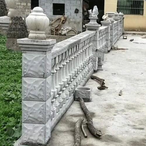 93cm/36.6in Construction Rock Taxture Lotos Balcony Baluster Side Column Durable Precast Cement Guysum Corner Pedestal Pole Mold