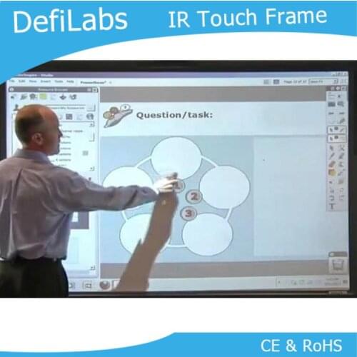 DefiLabs Best price 65" IR Touch Screen Frame, 16:9 format - 6 touch points for Interactive Table, Interactive Media