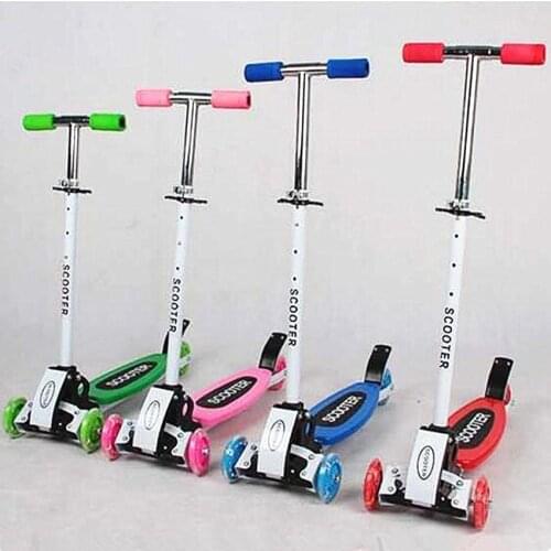 15 withi Years Old Baby Children Scooter 3 Wheel Folding Flash Swing Car Lifting Stroller Ride Bike Vehicle Children Toys Gifts