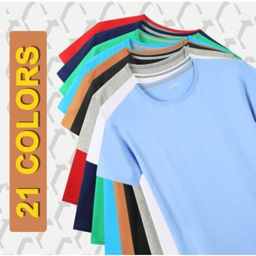 New Men T-Shirts Women 100% Cotton Summer Short Male Female Solid Basic Tshirts Plain Logo O-Neck Plus Size 5XL Tee shirts Child