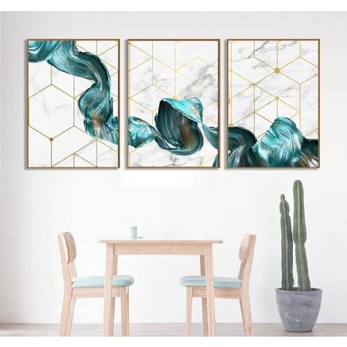 Geometric Abstract Poster Marble Texture Wall Art Print Canvas Painting Minimalist Modern Nordic Picture for Living Room Decor