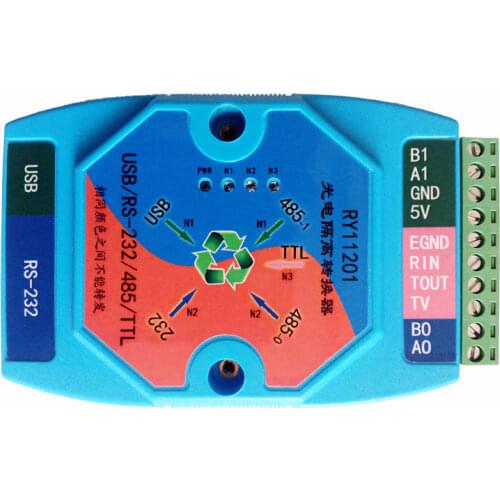 Industrial Grade Isolated Multi-function USB/RS485/RS232/TTL Converter Adapter FTDI FT232RL Chip Surge Protection Support Win7/8