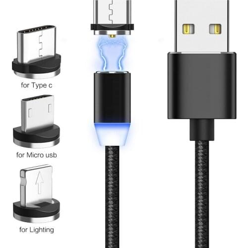 Magnetic USB Cable plug Fast Charging USB Type C Cable Magnet Charger Data Charge Micro USB Cable Mobile Phone Cable USB Cord