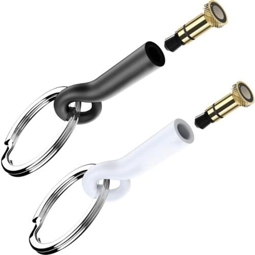 Mini Keychain Remote Control 3.5mm Jack Dustproof Plug Smart IR Controller Adapter for iPhone IOS