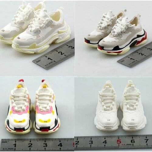 1/6 Scale Female Shoes Sports Hollow Shoe Sneaker Model Fit for 12'' Action Figure Body Connecting Feet/removable Feet
