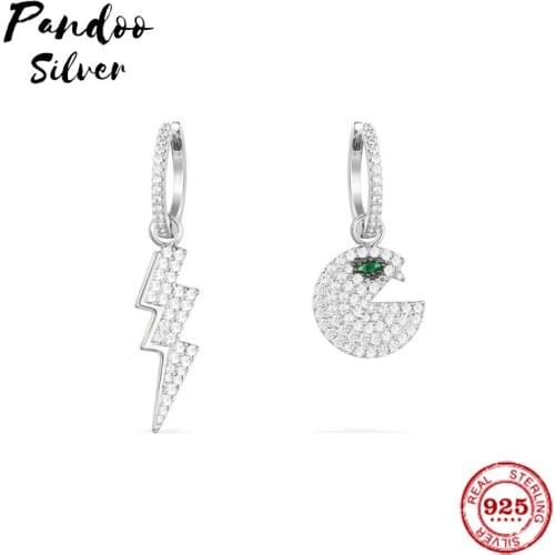 Pandoo Fashion Charm Original 1:1 Replica, Asymmetric 'Pac' Earrings Luxury Jewelry Gift For Female
